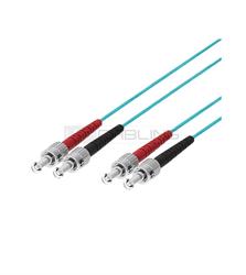 Fiber Optic Multimode Patch Cord ,50/125 ST-ST, 2 mt. OM