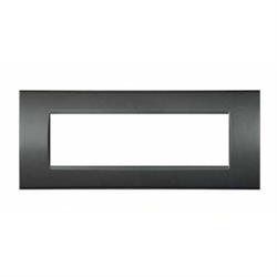 Placca Tecno T1-Art 8007-08 7P Grigio Scuro