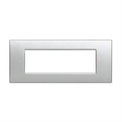 Placca Tecnopolimero T1-Art 8007-09 Silver