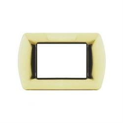 Placca Metallo T1 8803-03 3P Oro