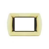 Placca Metallo T1 8803-03 3P Oro