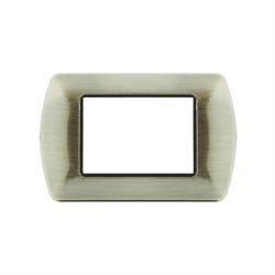 Placca Metallo T1-Art 8803-09 3P Bronzo