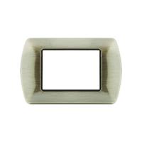 Placca Metallo T1-Art 8803-09 3P Bronzo