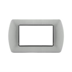 Placca Metallo T1-Art 8804-07 Grigio Chiaro