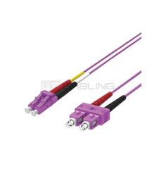 Fiber Optic Multimode Patch Cord ,50/125 LC-SC, 0,5 mt.