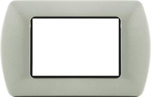 Placca Metallo T1 8803-25 3P Grigio