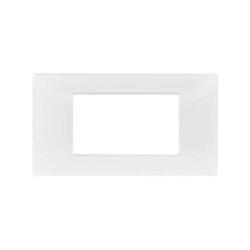 Placca Tecnopolimero T2 6004-01 4P Bianco