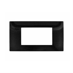 Placca Tecnopolimero T2 6004-02 4P Nero