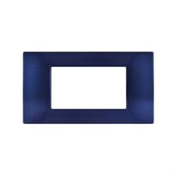 Placca Tecnopolimero T2 4P Blu Navy COMPATIBILE PLANA