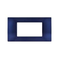 Placca Tecnopolimero T2 4P Blu Navy COMPATIBILE PLANA