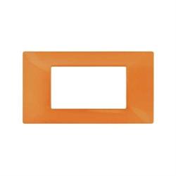 Placca Tecnopolimero T2 4P Arancio COMPATIBILE PLANA