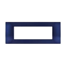 Placca Tecnopolimero T2 7P Blu Navy COMPATIBILE PLANA