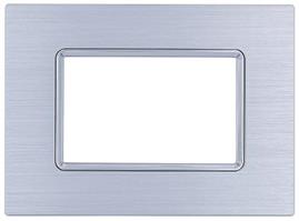 Placca Alluminio T2 6003LL-3 3P Silver COMP. PLANA