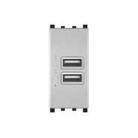 Doppia Presa Usb 2A T2 621A Alluminio