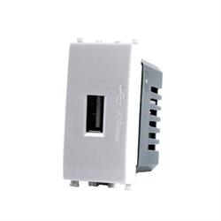 Presa Usb (5V=2A 265V) T2-Gem 629B Bianco