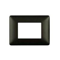 Placca Tecnopolimero T3Joy M8003-02 3P Nero