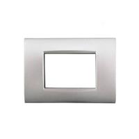 Placca Metallo T4-Vip CBM7003-3 3P Silver