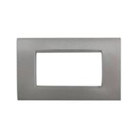 Placca Met. T4-Vip CBM7004-4 Grigio Chiaro