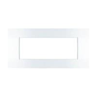 Placca Metallo T4-Vip CBM7007-1 7P Bianco