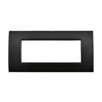 Placca Metallo T4-Vip CBM7007-2  7P Nero