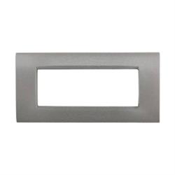 Placca Met. T4-Vip CBM7007-4 Grigio Chiaro