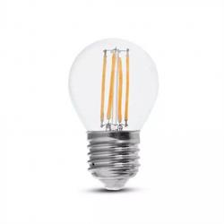 LAMPADINA LED SFERA 6W E27 G45 4000K TRASPARENTE