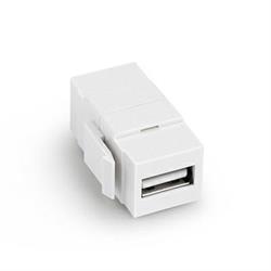 Keystone jack USB female to female coupler