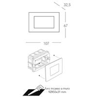 INTEC INCASSO LED BOLT BIANCO E NICHEL IN ACCIAIO