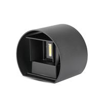 APPLIQUE LED 6W 3000K TONDO NERO IP65 BIEMIS VARIAB