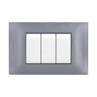 Placca Tecn. T2-Gem M6003-08 Grigio Scuro