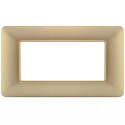 Placca Tecnopolimero T3 M8004-08 4P Oro