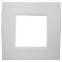 Placca Soft 2P 8002ST-1 Bianco COMPATIBILE LIVING