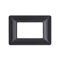 Placca Tecno T3-Joy 3P Nero Bistrò COMPATIBILE MATIX