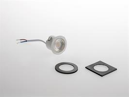 INCASSO LED DAMA BIANCO IN POLICARBONATO 3W 300LM 4000K