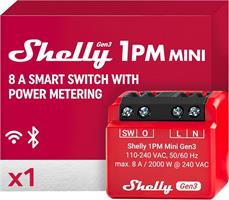 SHELLY PLUS 1 PM GEN 3 16A WIFI/BT/PM